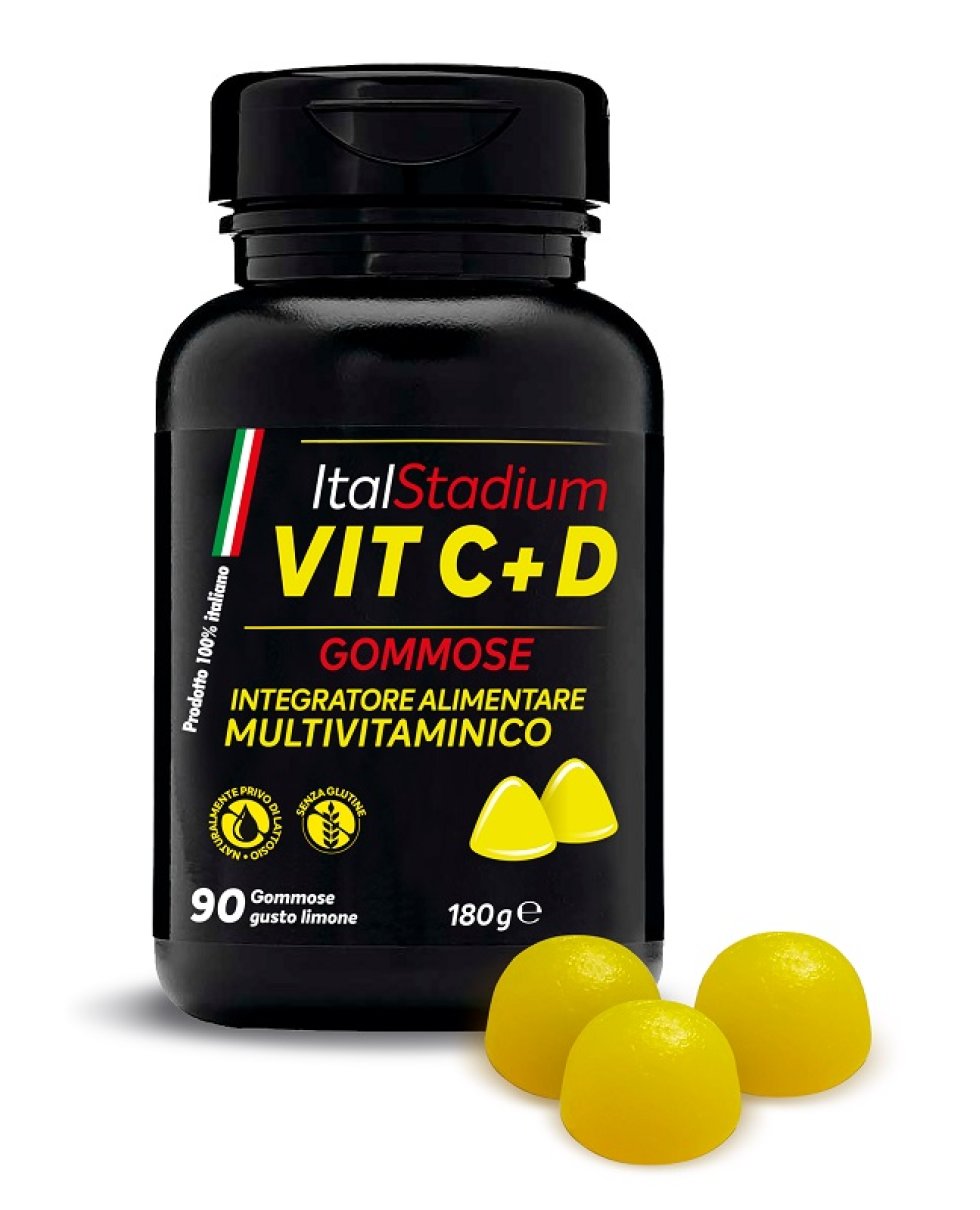 ITALSTADIUM Vit C+D 90 Gommose