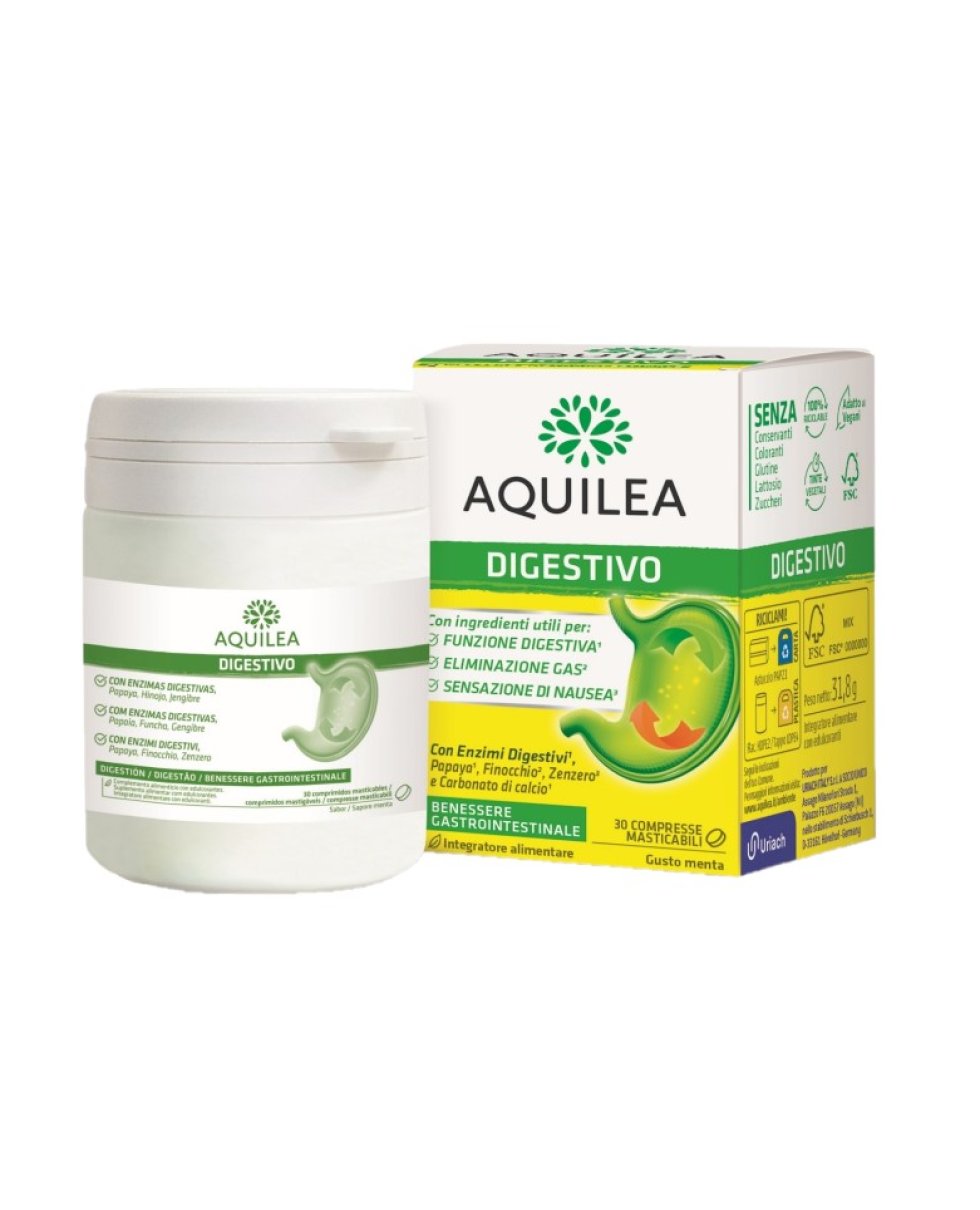 Aquilea Digestivo 30 Compresse Masticabili