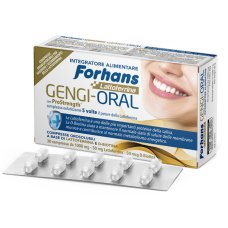 Forhans  Gengi-Oral 30 Compresse Orosolubili Con Lattoferrina Prostrength E D-Biotina