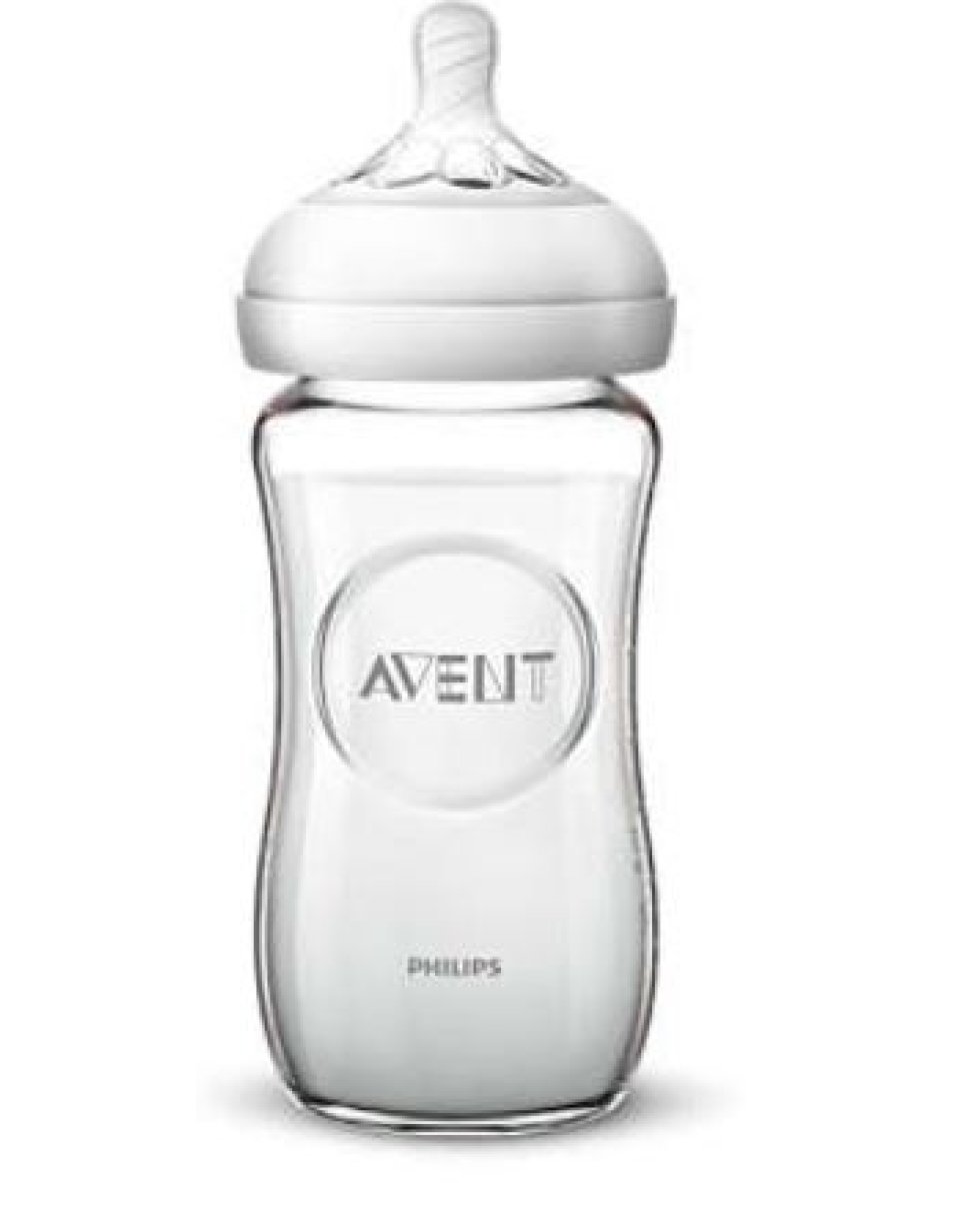 AVENT  BIB NAT VETRO 240ML 5317<