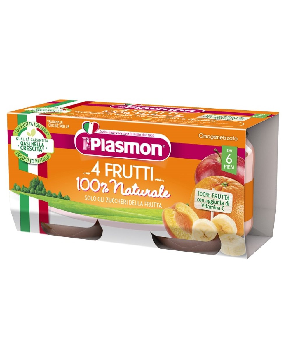 PLASMON OMOG 4 FRUTTI 2X80G
