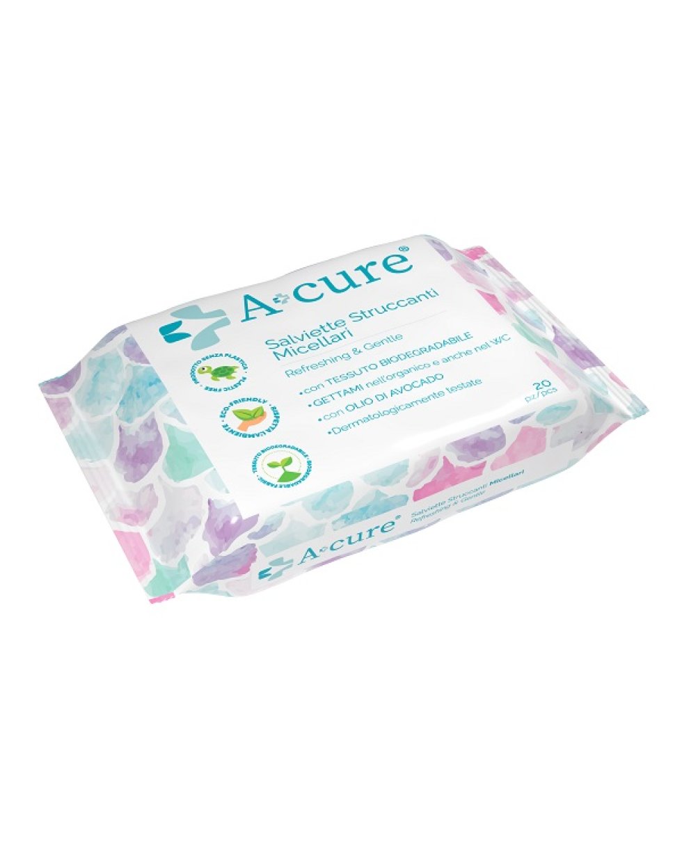 A+Cure 20 Salviette Micellari Struccanti