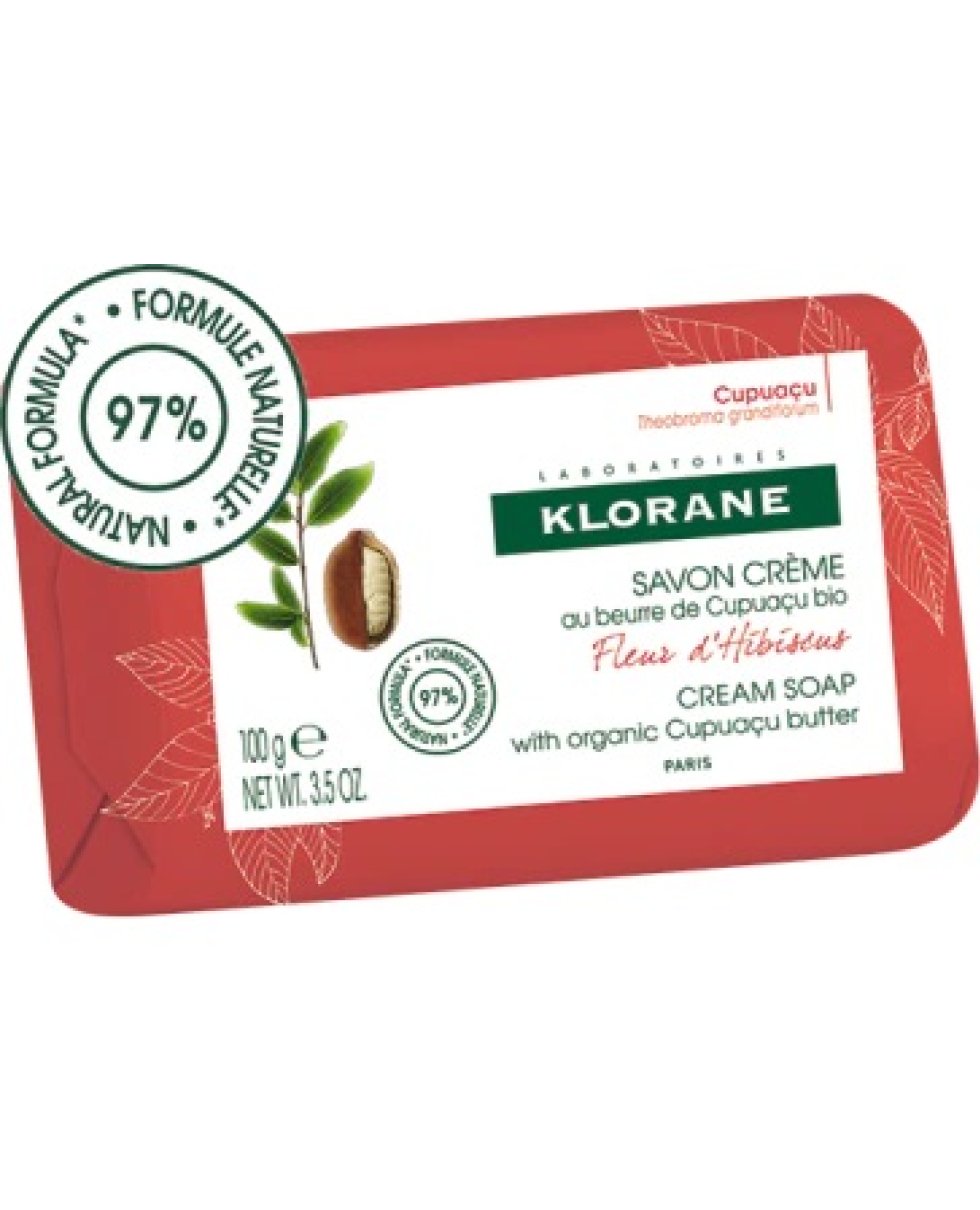 Klorane Crema Sapone Con Burro Di Cupuaçu Fiore D'Ibisco 100G