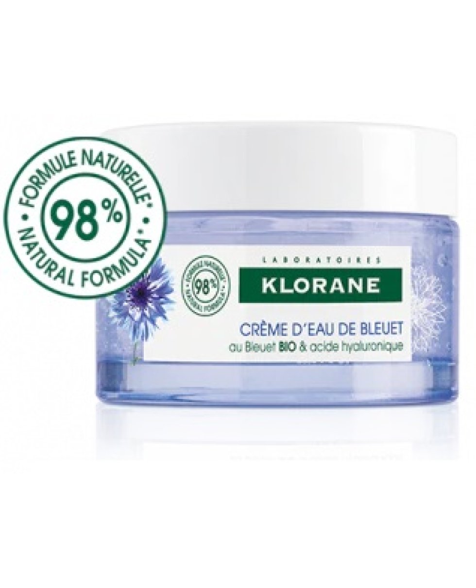 Klorane Crema D'Acqua Di Fiordaliso Bio E Acido Ialuronico 50Ml