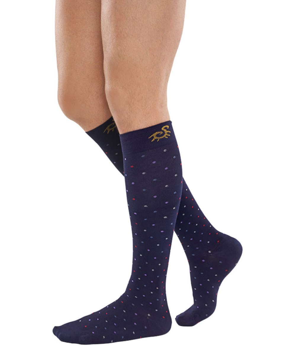 SOCKS FY Bamboo Pois Blu 1-S