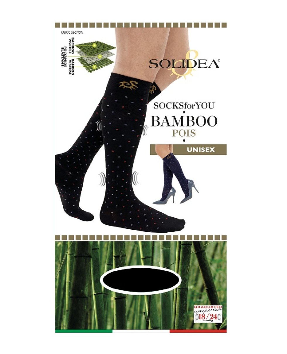 SOCKS FY Bamboo Pois Nero 1-S