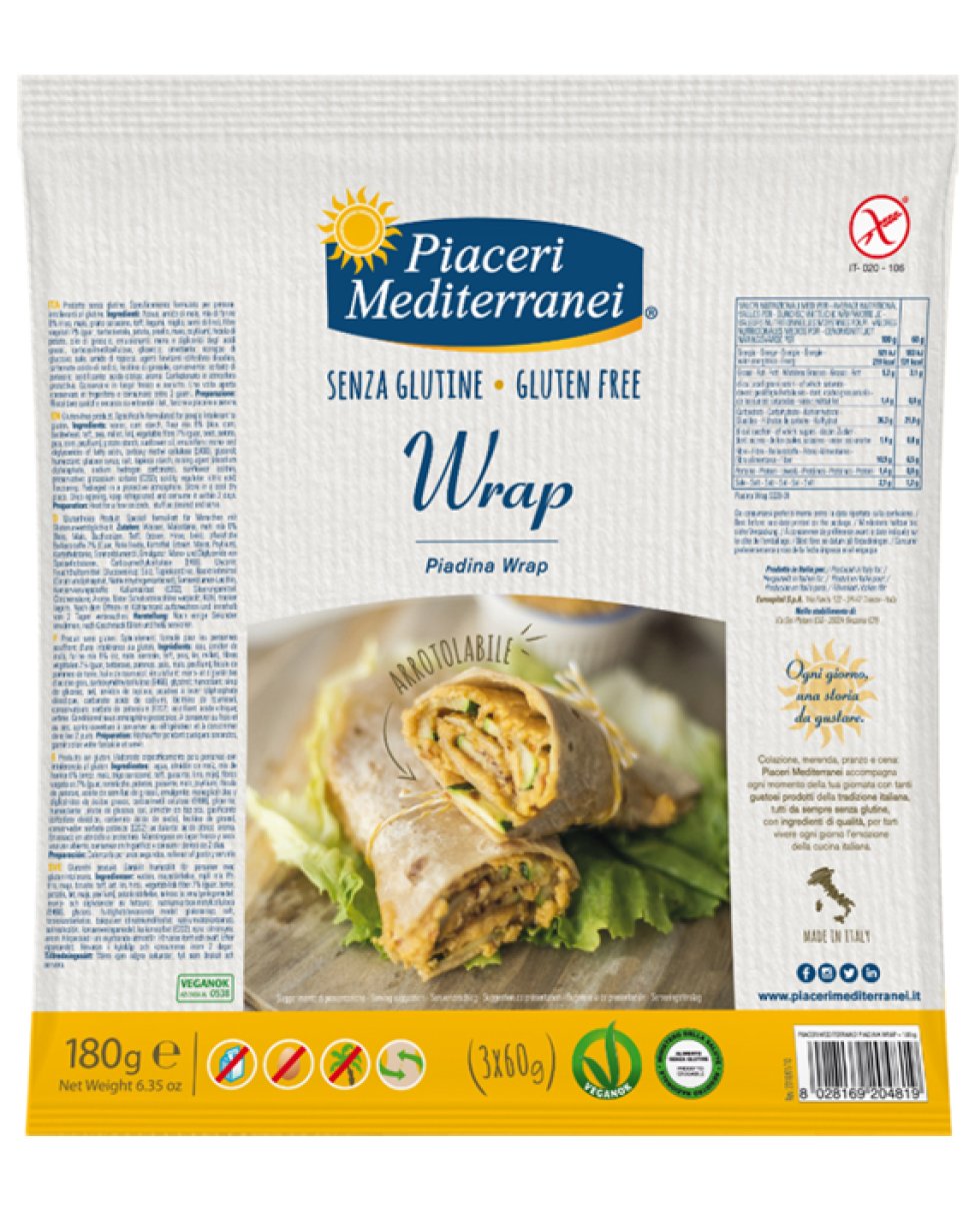 PIACERI MED.Piadina Wrap 180g