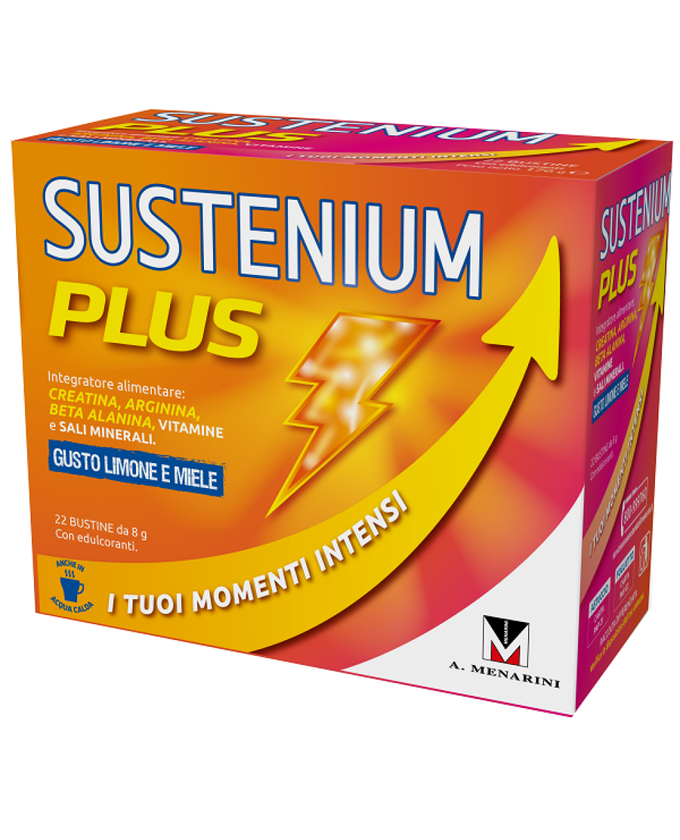 Sustenium Plus Limone E Miele Integratore Energizzante 22 Bustine