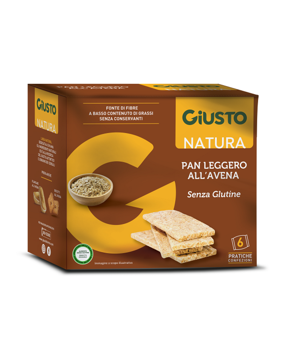 GIUSTO S/G PAN LEG AVENA 6X25G