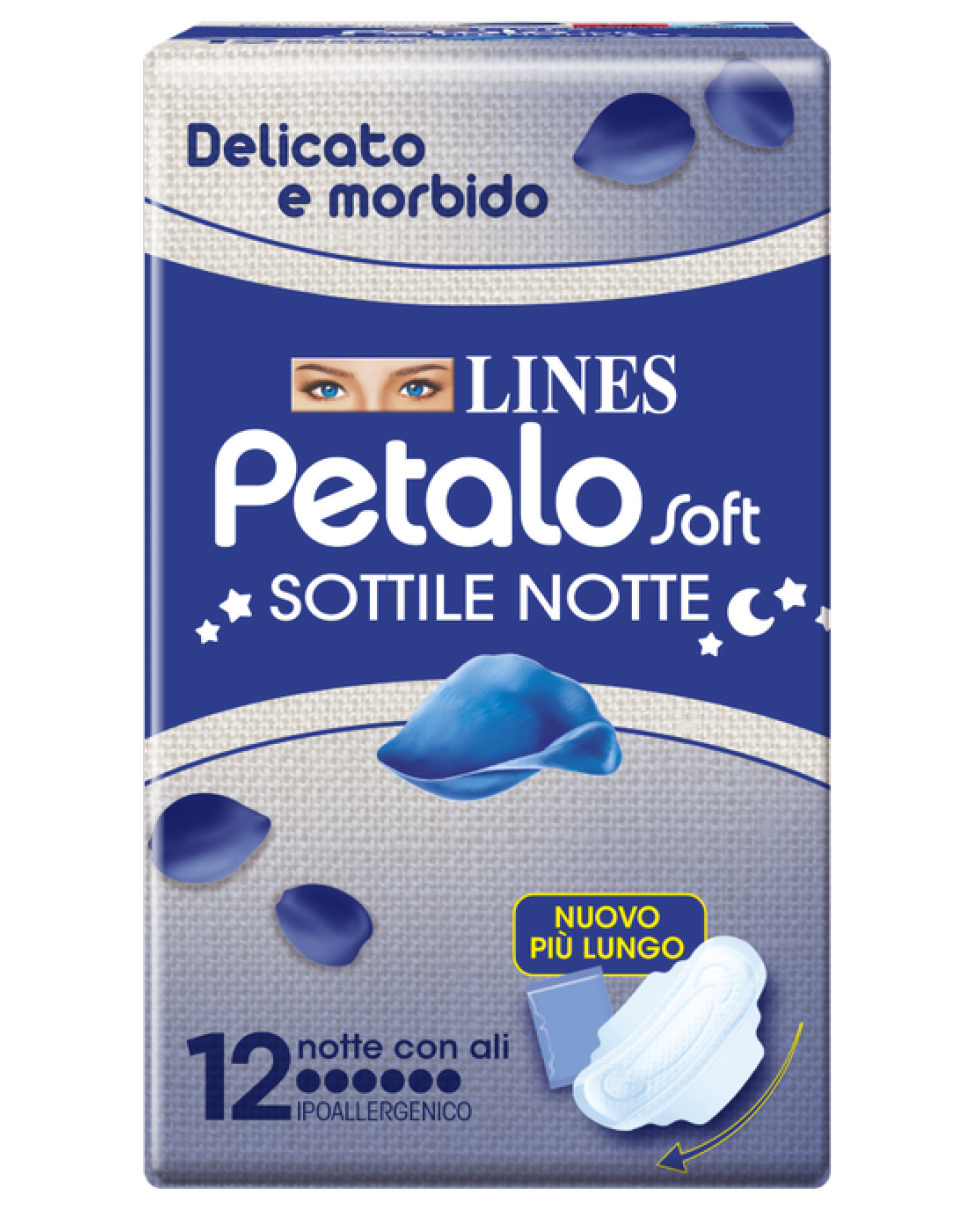 LINES PETALO SOFT NOTTE 12PZ