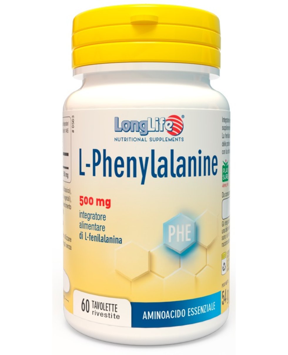 LONGLIFE L-PHENYLAL 500MG 60TA