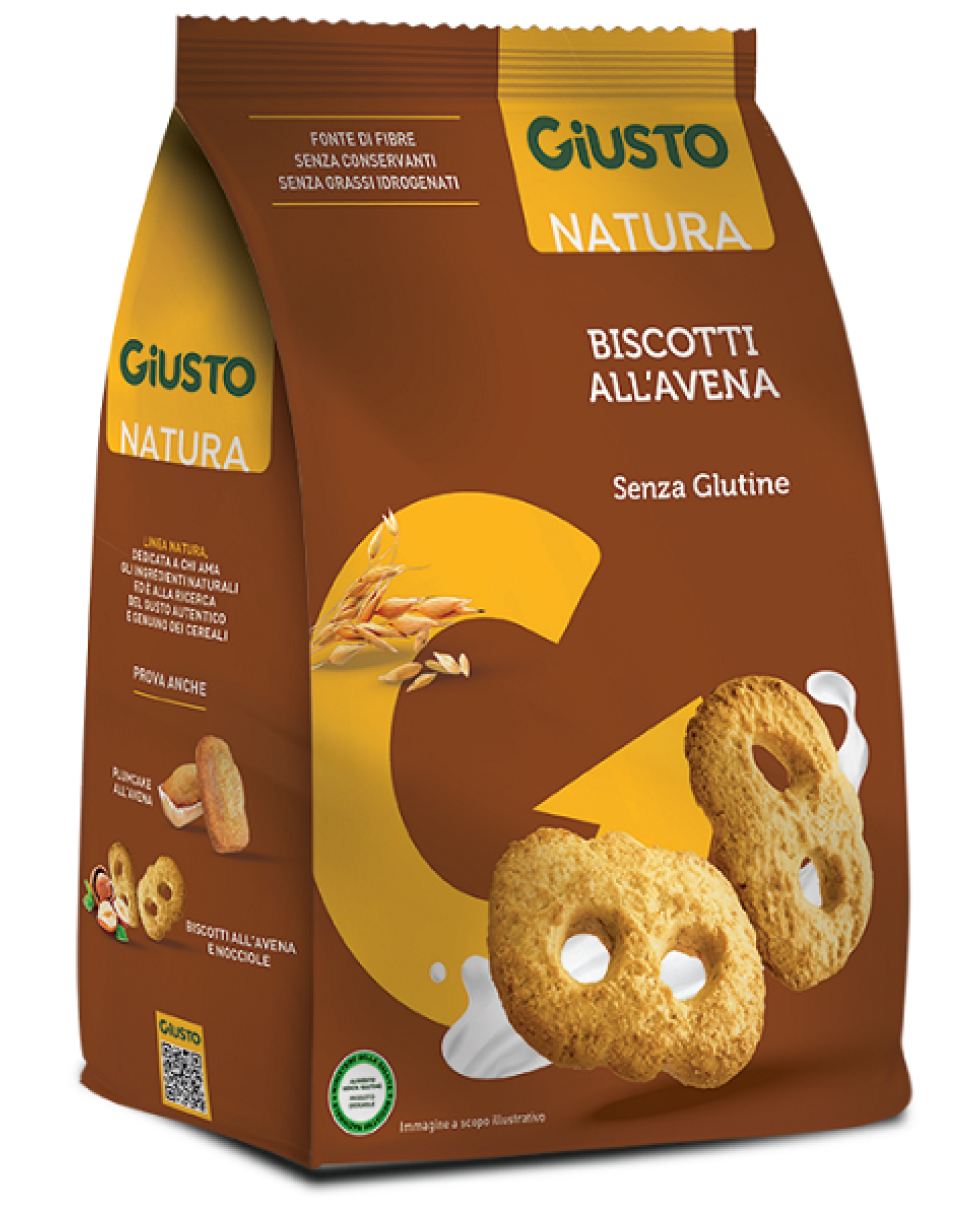 GIUSTO S/G BISCOTTI AVENA 250G