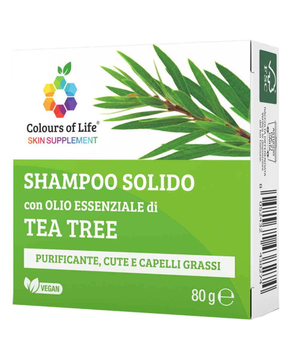 TEA TREE Sh.Solido 80gr COLOUR