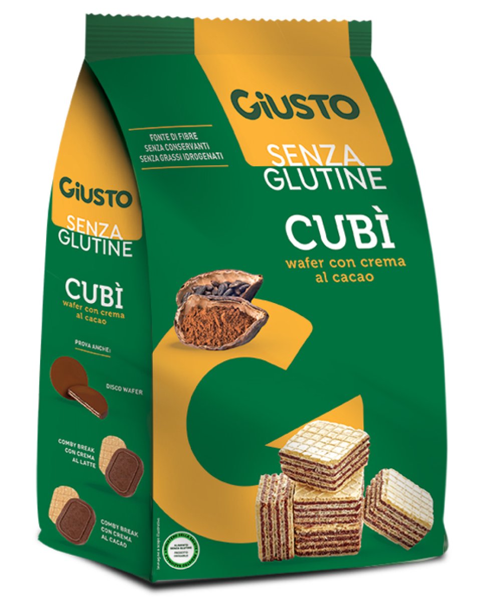 GIUSTO S/G CUBI'Wafer Cac.250g