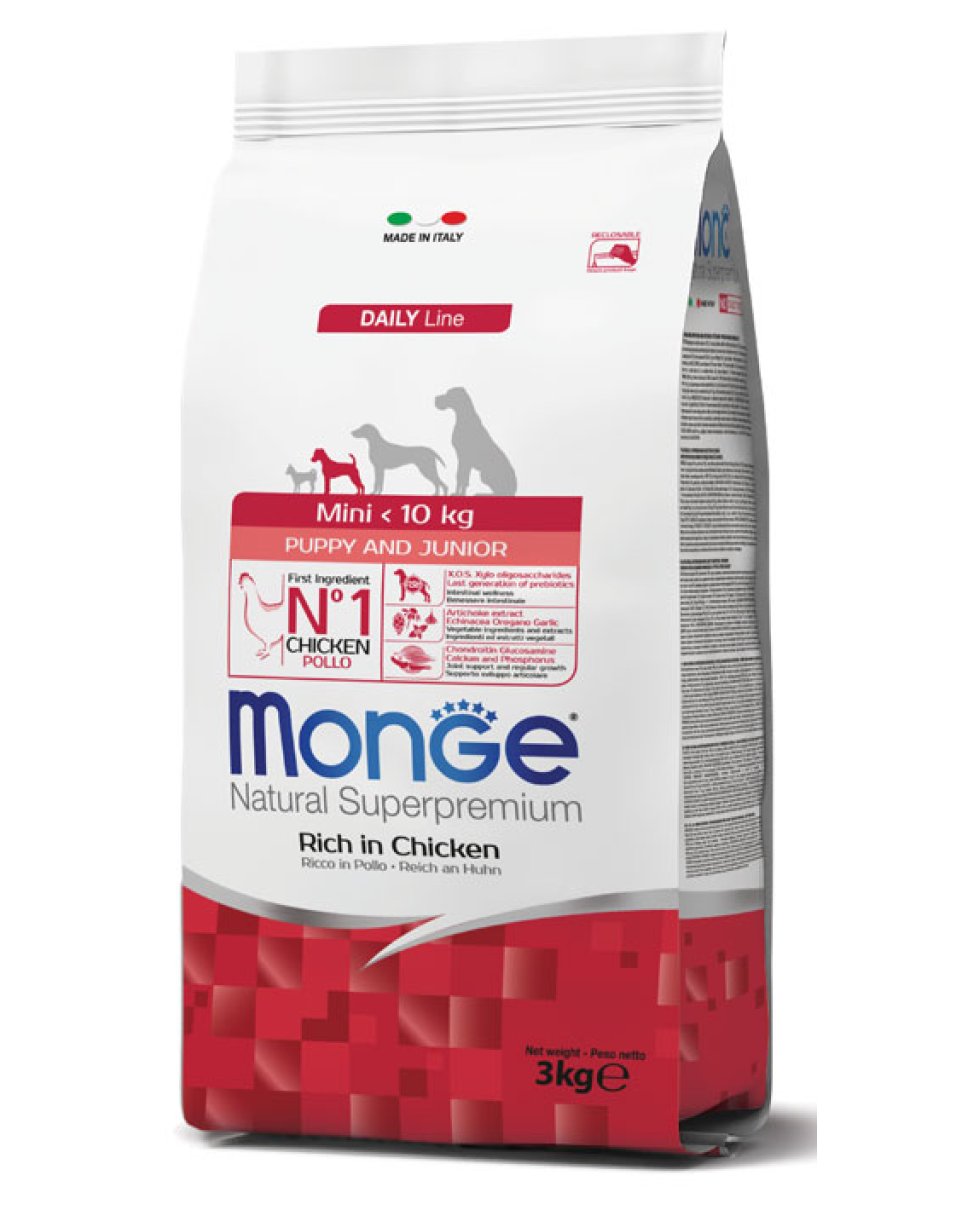 MONGE DOG PUPPY MINI 3 KG.