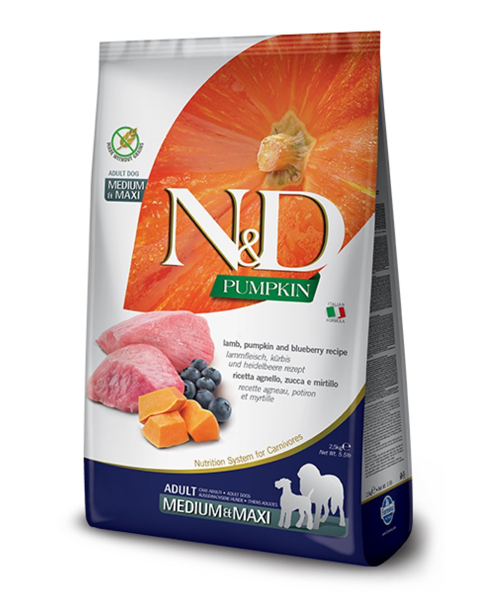 N&D PUMPKIN ADULT MED&MAX AGNE