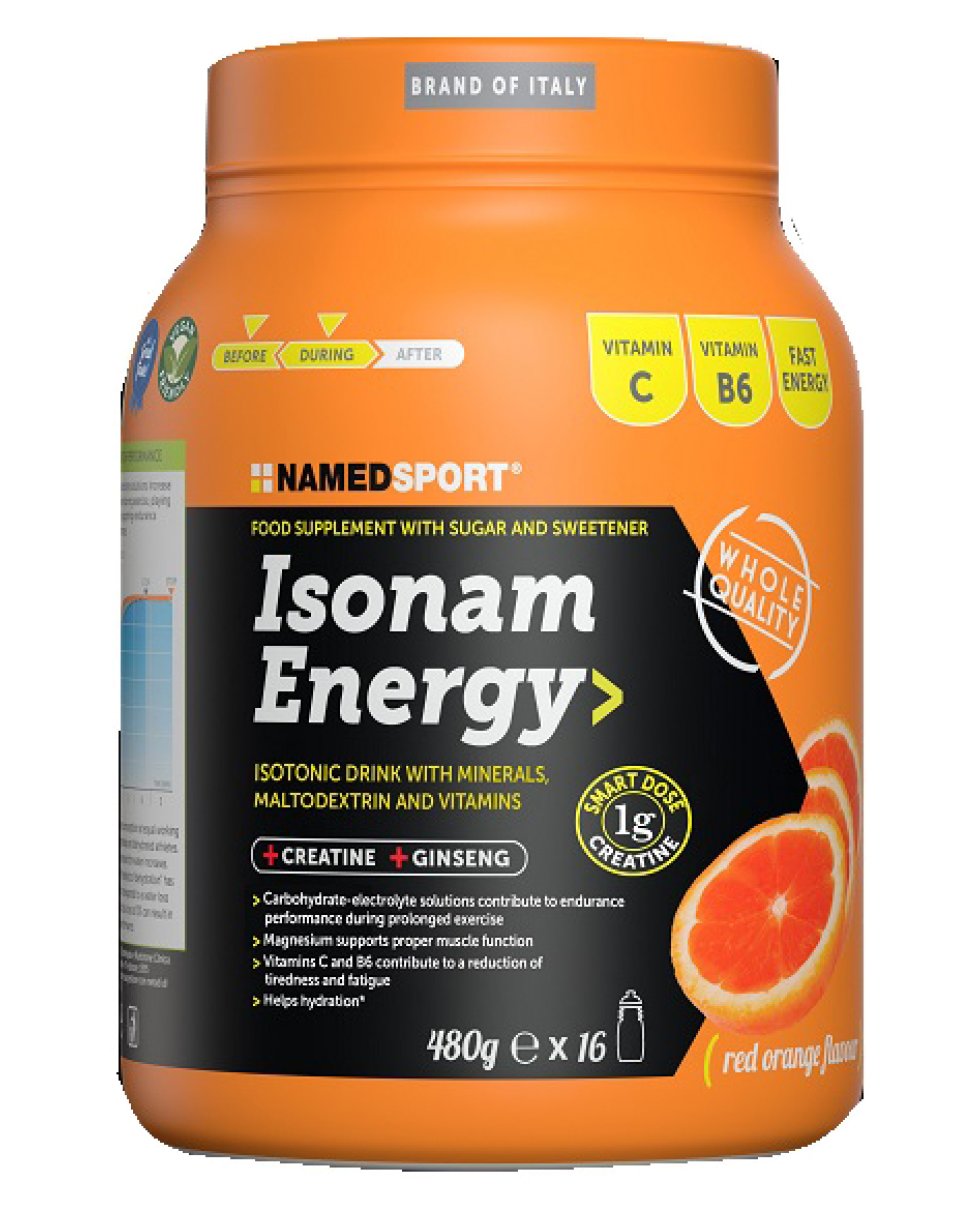 Named Sport Isonam Energy Red Orange 1G Creatine Integratore Energetico 