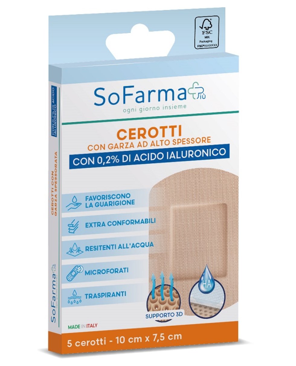 CEROTTO CICATRIZ 10X7,5 5P SF+