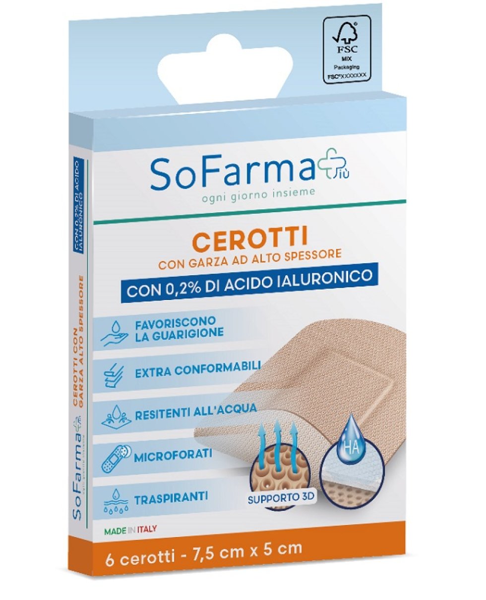 CEROTTO CICATRAZ 7,5X5 6PZ SF+