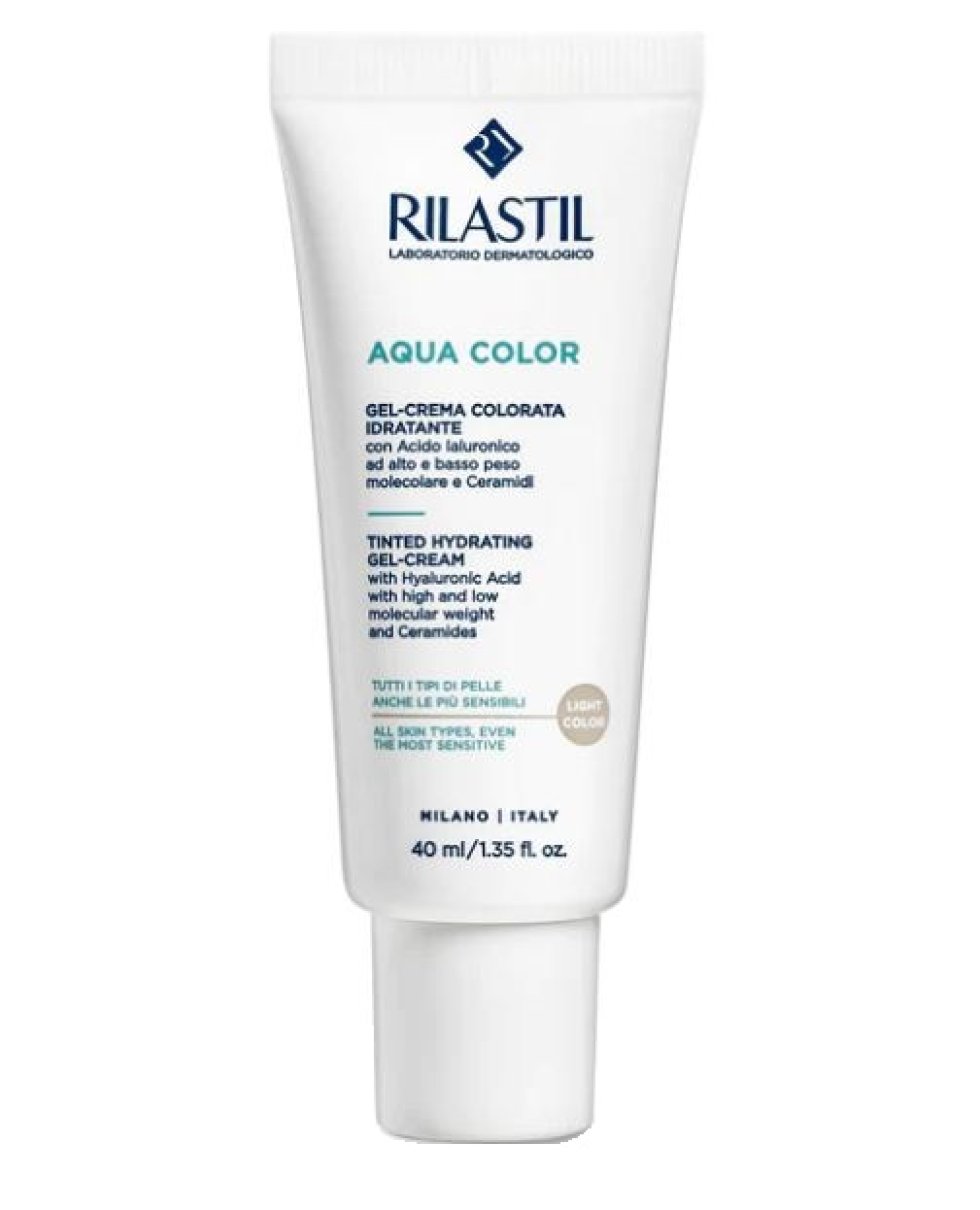 Rilastil Aqua Color Gel-Crema Colorata Idratante Light 40Ml