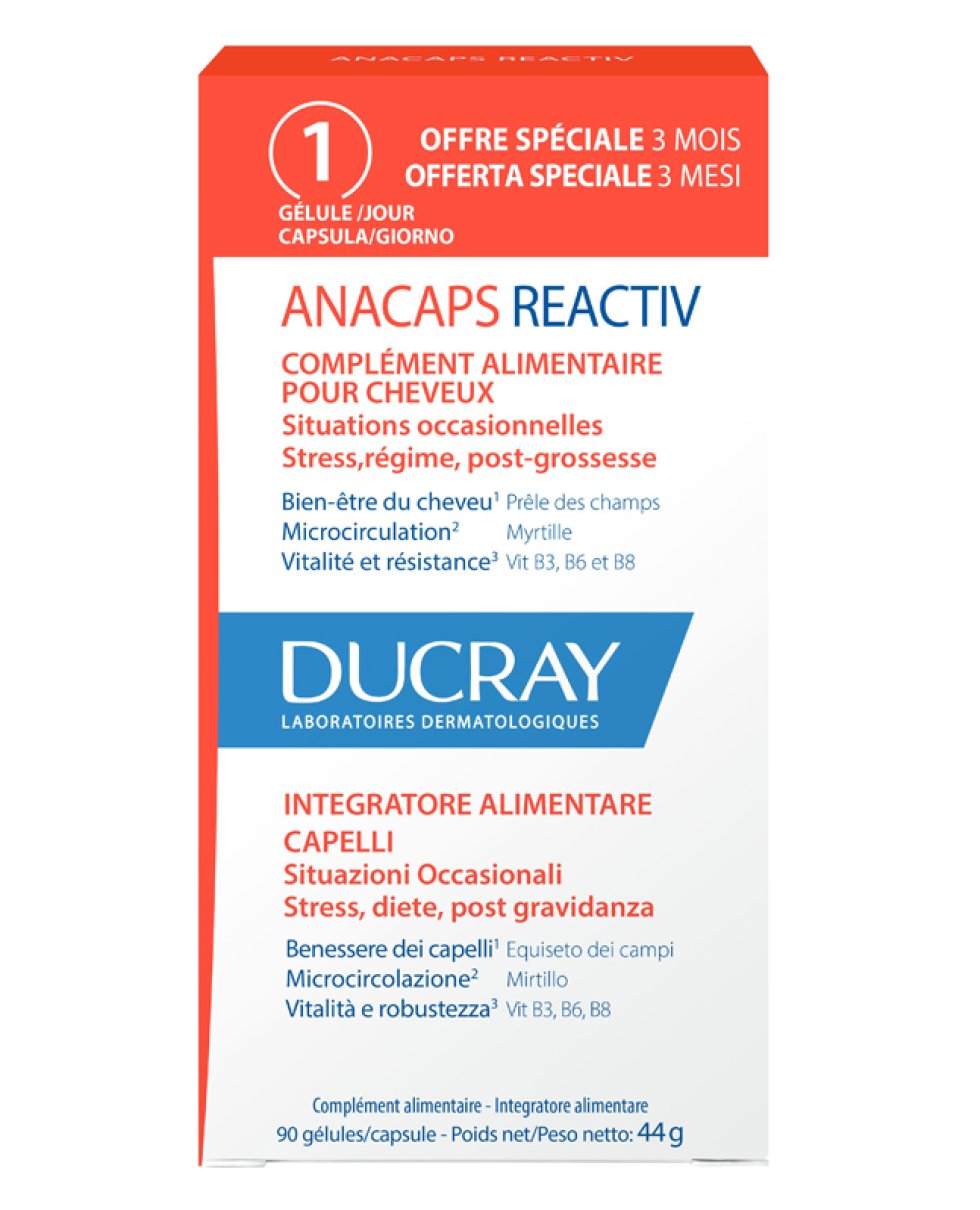 Anacaps Reactive Integratore Alimentare Per Il Benessere Dei Capelli 90 Capsule