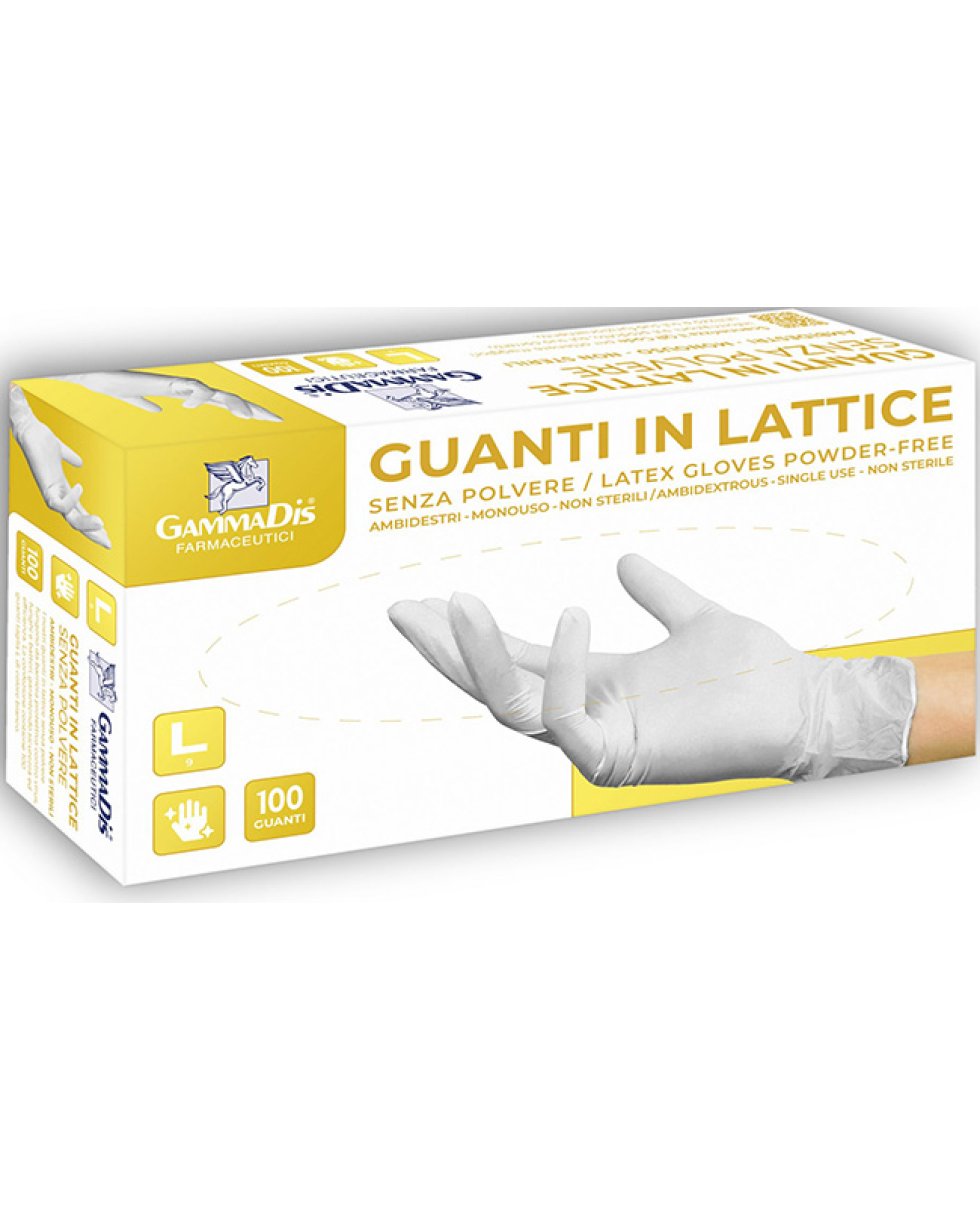 GUANTI LATTICE S/POLV S 100PZ