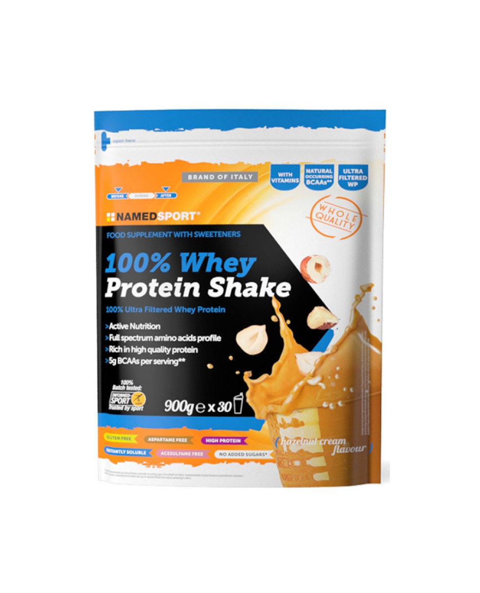 Named Sport 100% Whey Protein Shake Hazelnut Cream 900G