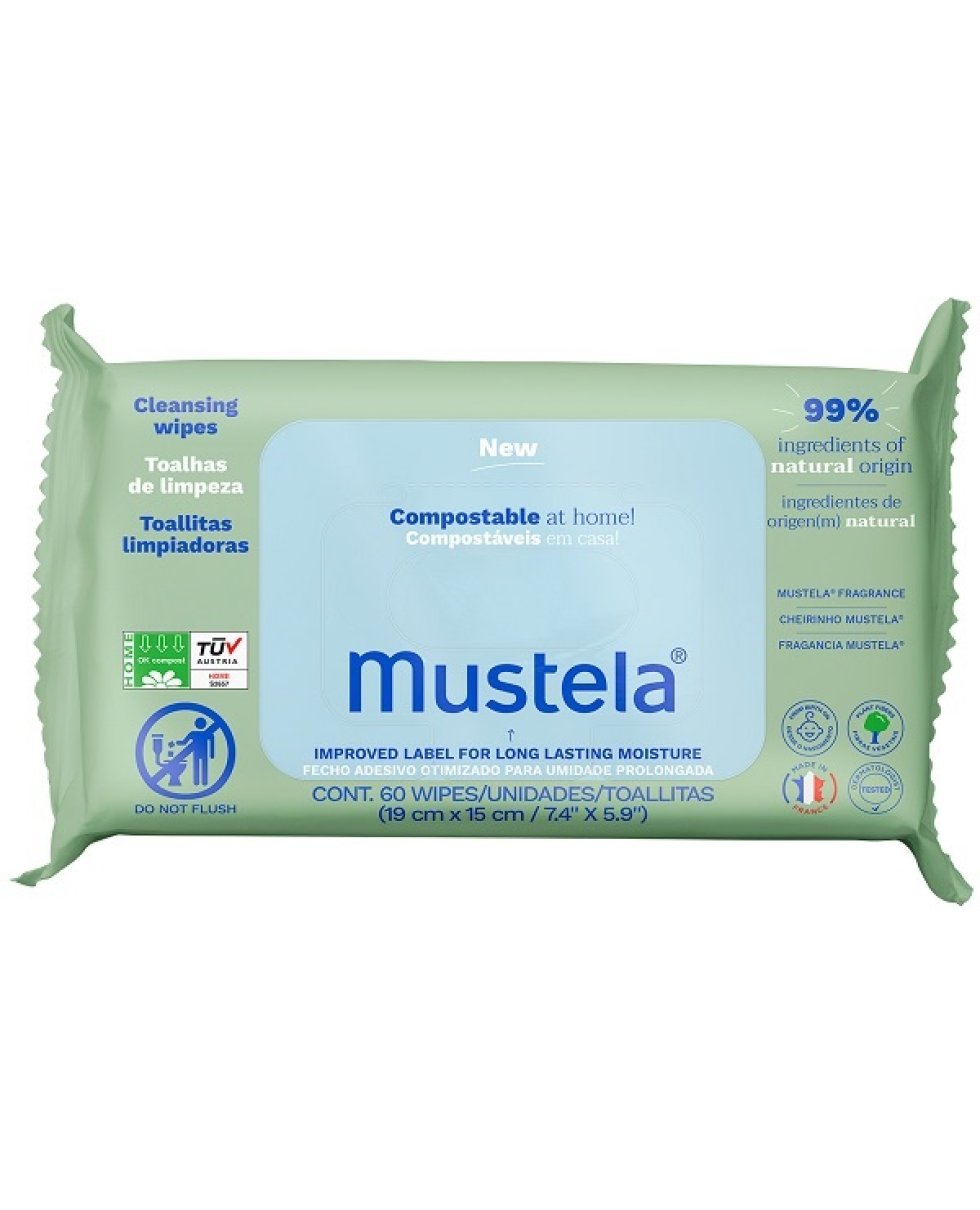 MUSTELA SALVIETTE COMPOST 60PZ