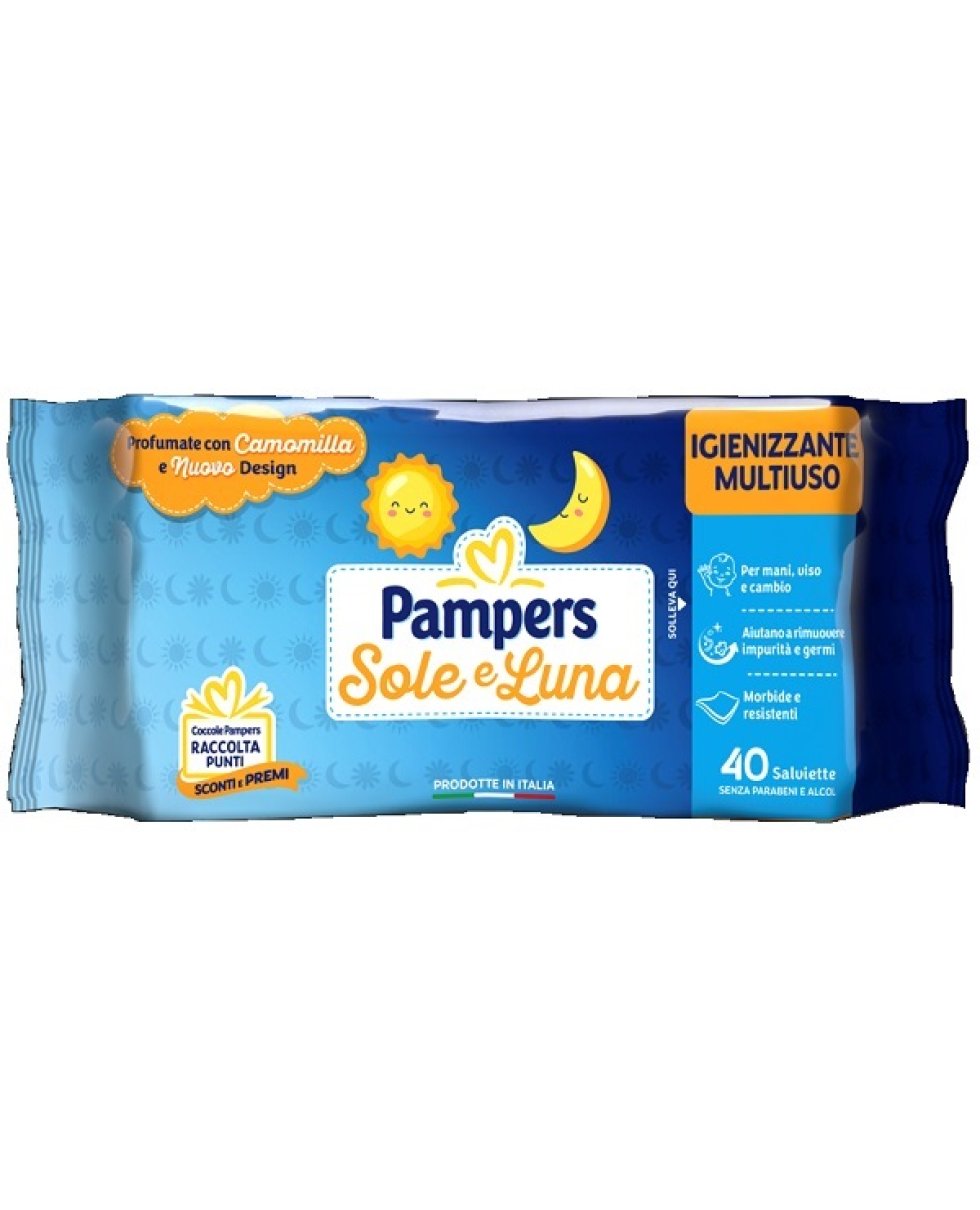 PAMPERS WIPES SOLE&LUNA 40PZ