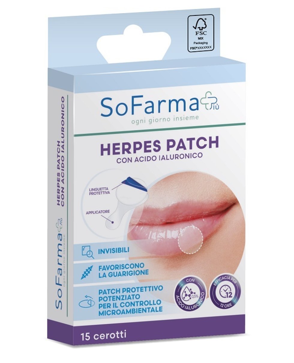 HERPES PATCH IALURONICO 15PZ SF+