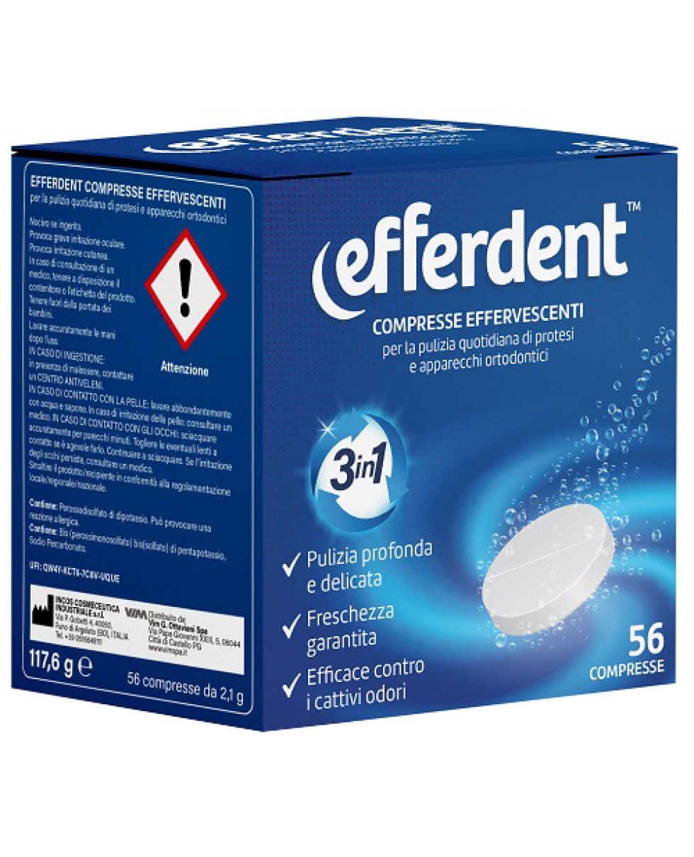 EFFERDENT EFFERVESCENTI 56CPR