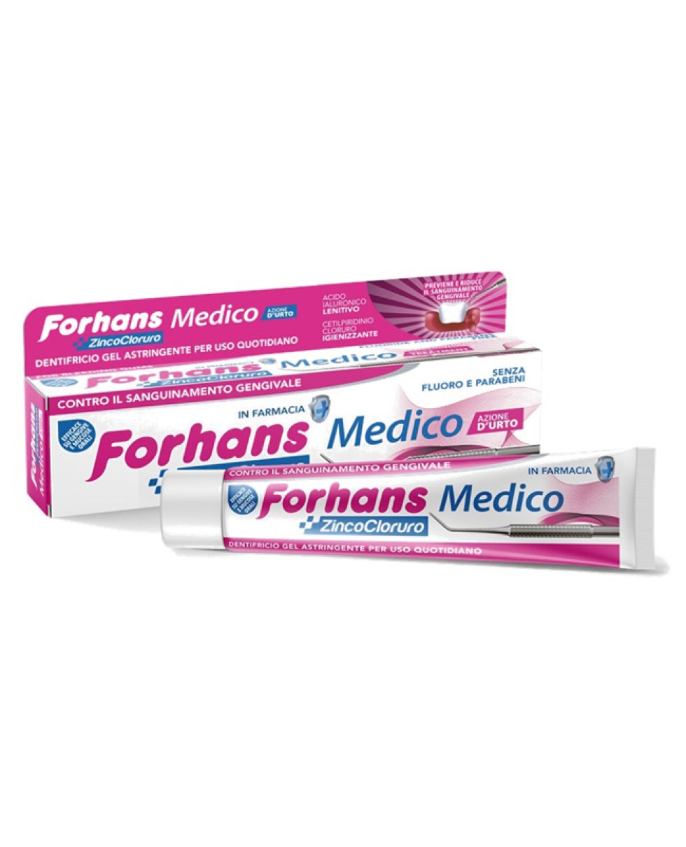 Forhans Dentifricio Con Zinco Cloruro Azione D'Urto Medico 75ml