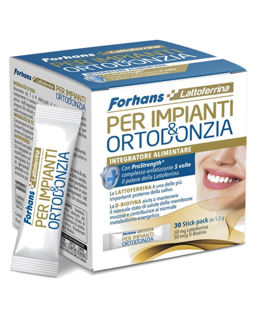 Forhans Collutorio Granulare Per Impianti E Ortodonzia 30 Stick