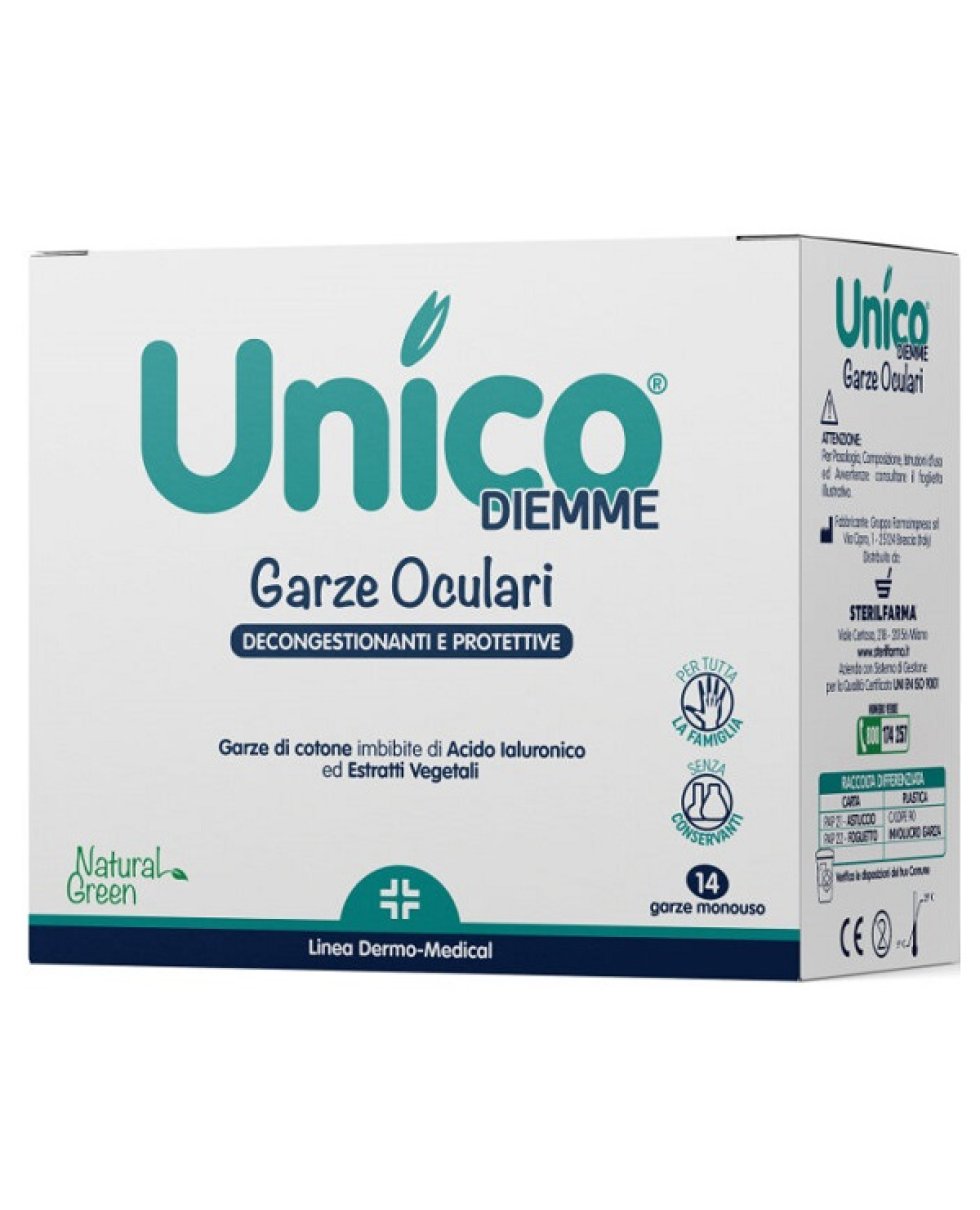 UNICO GARZE OCULARI14PZ