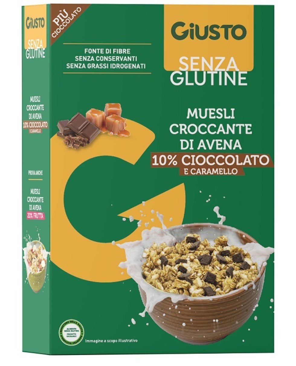 GIUSTO S/G Muesli Av/Ciocc275g