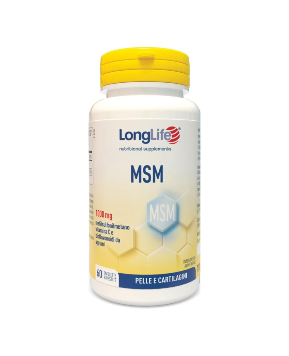 LONGLIFE MSM 1000MG 60TAV