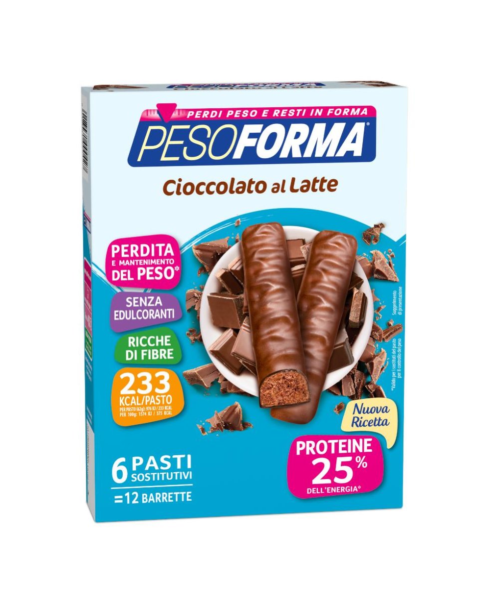 PESOFORMA BAR CIOCC LATTE 12PZ