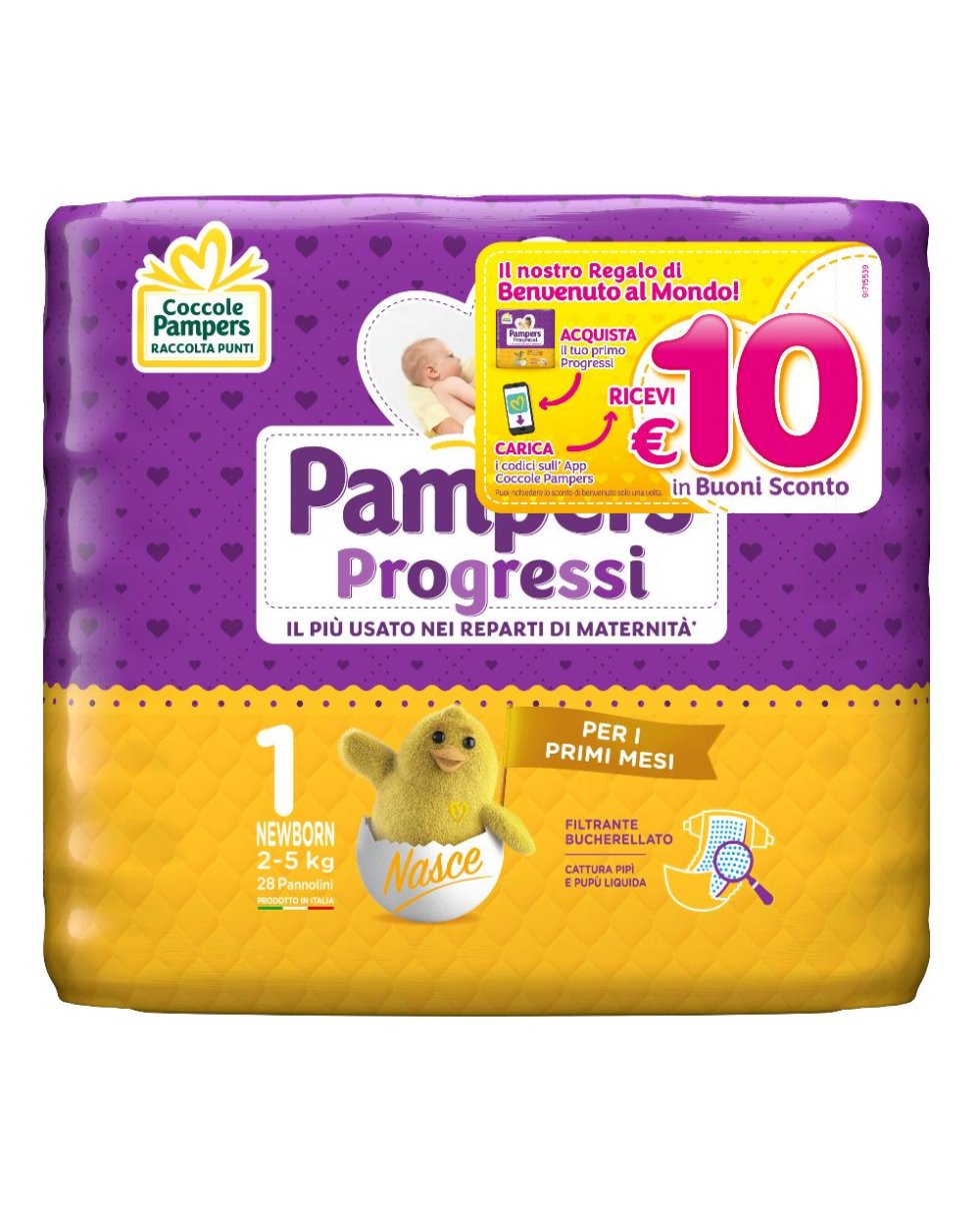 Pampers Progressi Newborn 28pz