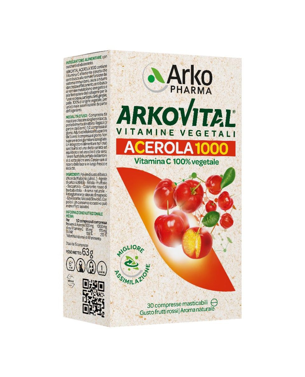 ARKOVITAL ACEROLA 1000 30CPR