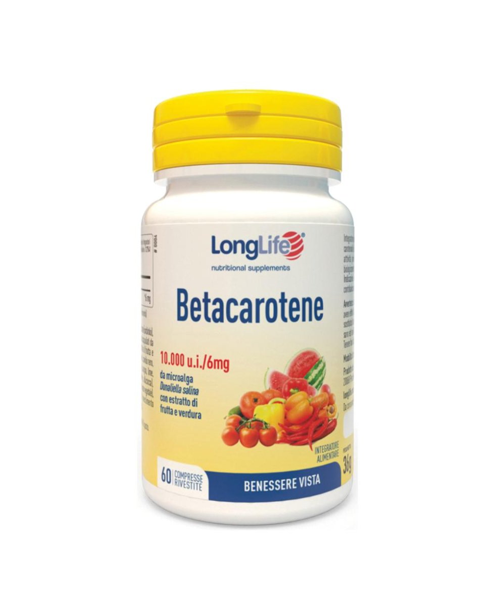 BETACAROTENE 60CPR LONG LIFE