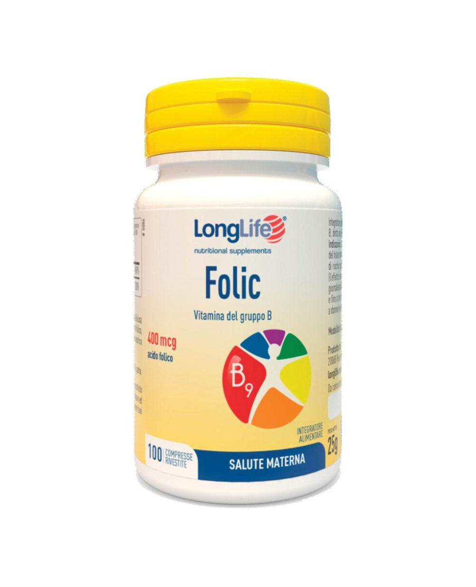 LONGLIFE FOLIC 400MCG 100CPR