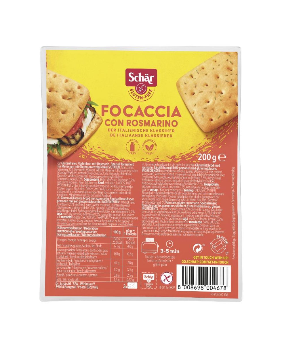 SCHAR FOCACCIA ROSMARINO 200G