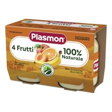 Plasmon Omog 4 Frutti 2x104g