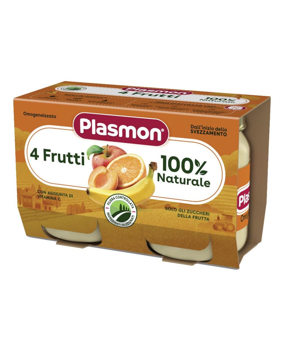 Plasmon Omog 4 Frutti 2x104g