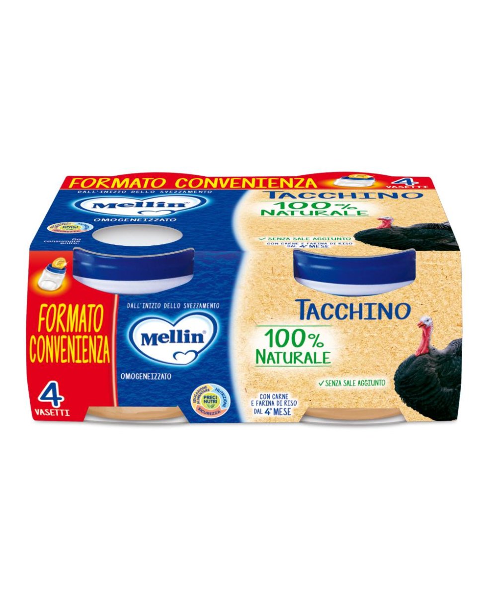 MELLIN-OMO.TACCHINO 4X80G