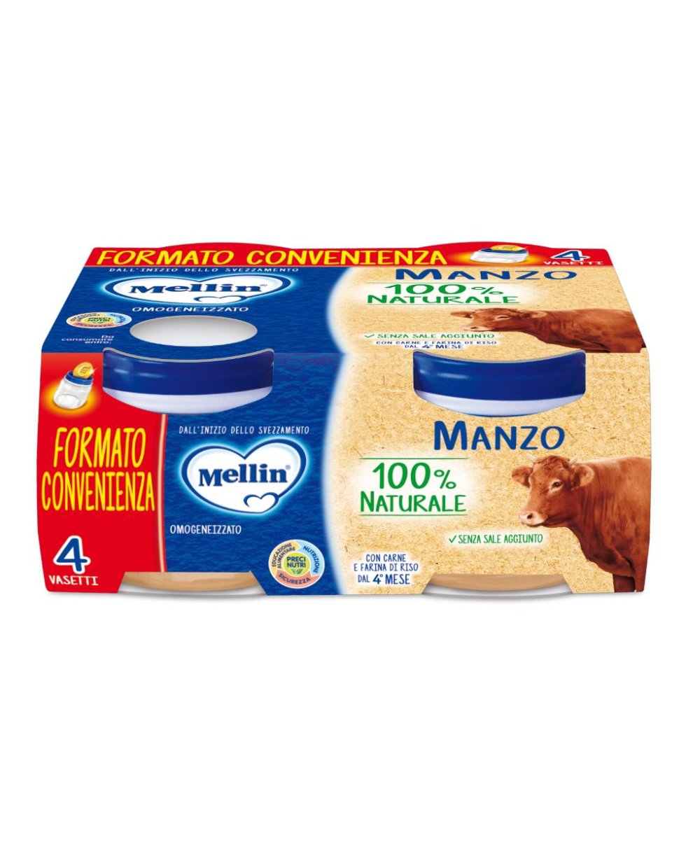 MELLIN-OMO.MANZO 4X80G