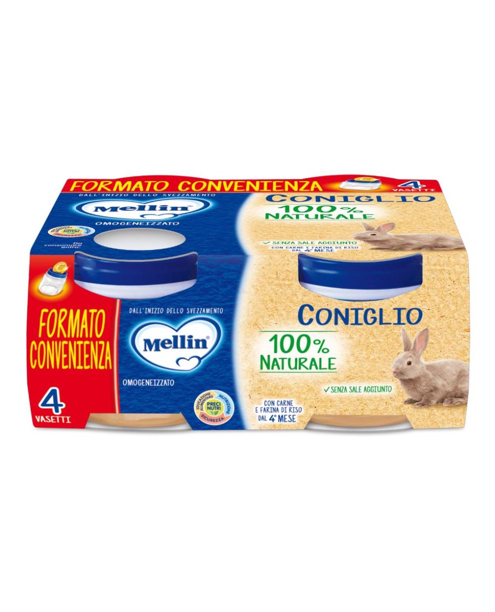 MELLIN-OMO.CONIGLIO 4X80G