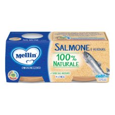 Mellin Omog Salmone 2x80g