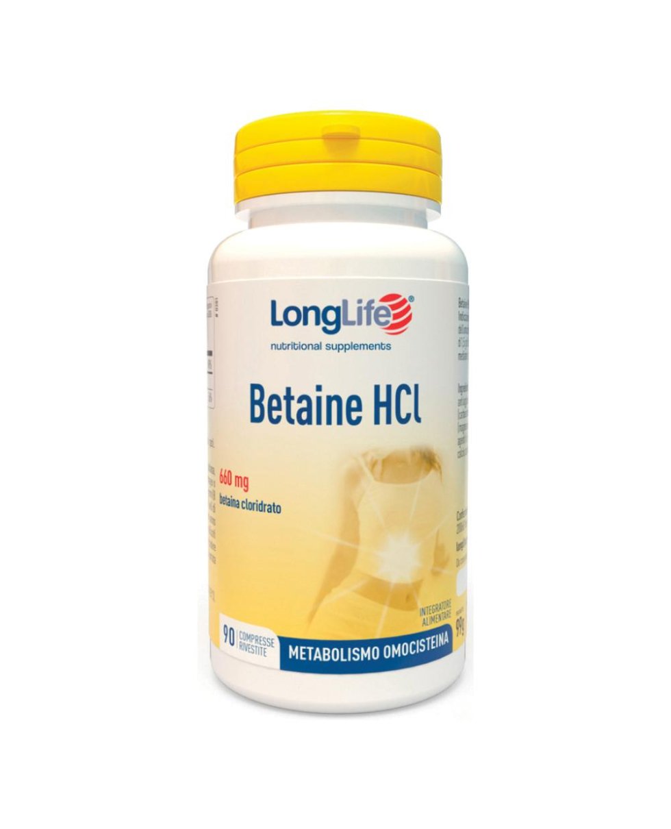 LONGLIFE BETAINE HCL 90CPR