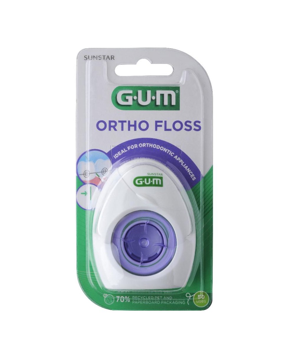 GUM ORTHO FLOSS FILO SPUGNOSO